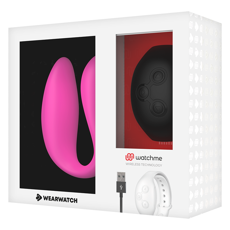 WEARWATCH - WATCHME DUAL TECHNOLOGY VIBRATOR FUCHSIA/AZABACHE für intensive Stimulation und Self-Love
