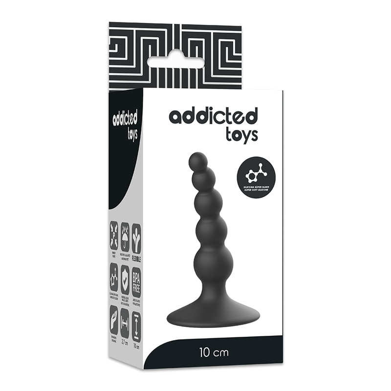 ADDICTED TOYS - ANAL SEXUELLER STECKER 10 CM SCHWARZ hochwertiges Intimtoy