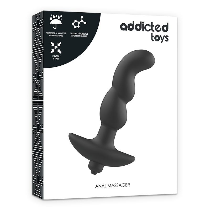 ADDICTED TOYS - ANALMASSAGER MIT SCHWARZER VIBRATION. MODELL 2 hochwertiges Intimtoy