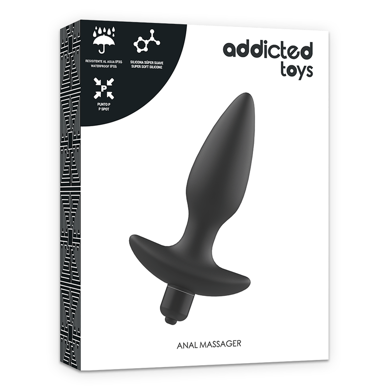 ADDICTED TOYS - MASSAGER PLUG ANAL MIT VIBRATION SCHWARZ Analplug diskret online kaufen
