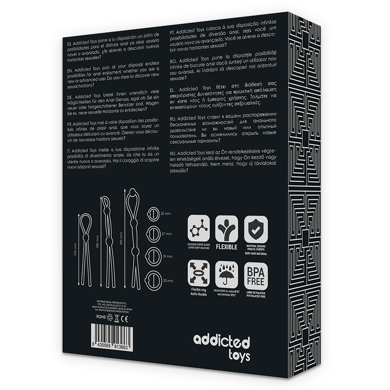 ADDICTED TOYS - FLEXIBLES SILIKON-COCKRING-SET 7-TEILIG Sextoy-Set diskret online kaufen