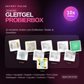 Secret Pulse Gleitgel Probierbox – 10 sinnliche Sorten mit aktuellen Einzelproben